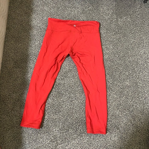 Red Lu Lu Lemon fitness leggings - Picture 5 of 5